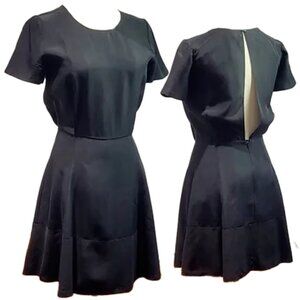 NEW - Wilfred (Aritzia) - 100% Silk Black Backless Mini Dress - Size 6